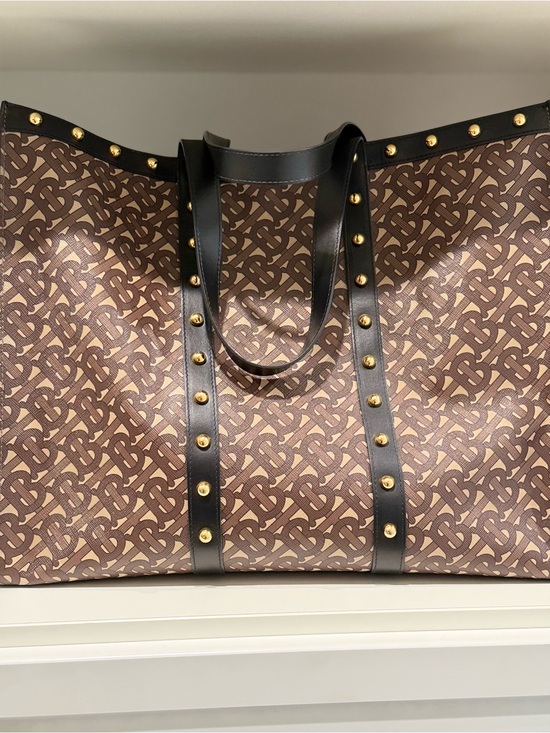 Burberry Handbags - Burberry TB Monogram Studded Book Tote